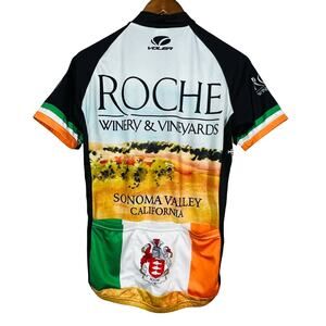 Voler Full Zip Cycling Jersey Racing Biking Short Sleeve Wine Country - S